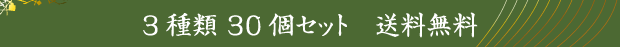 3種類 30個セット　送料無料